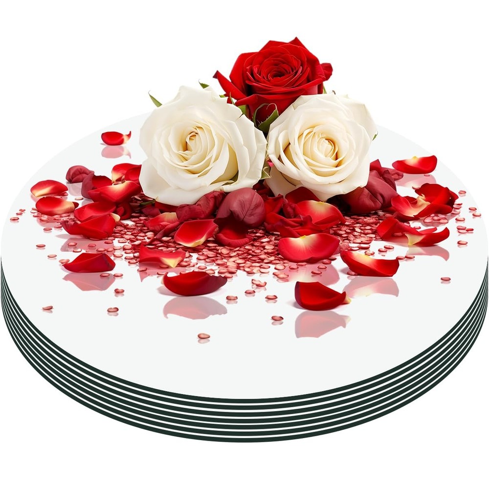 12" Round Mirrors Circle Acrylic Centerpieces Wall Decor 10 PCS