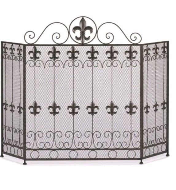 French Revival Decorative Fireplace Screen