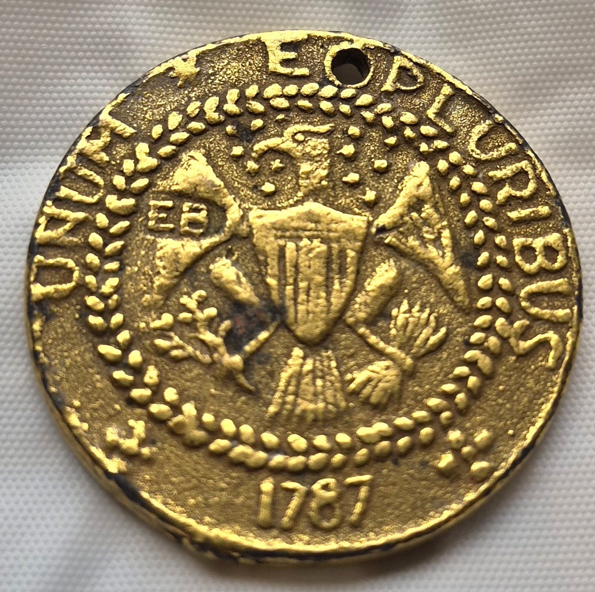 Unique possible 19th Century Commemorative or Promotional Brass Bank Token
