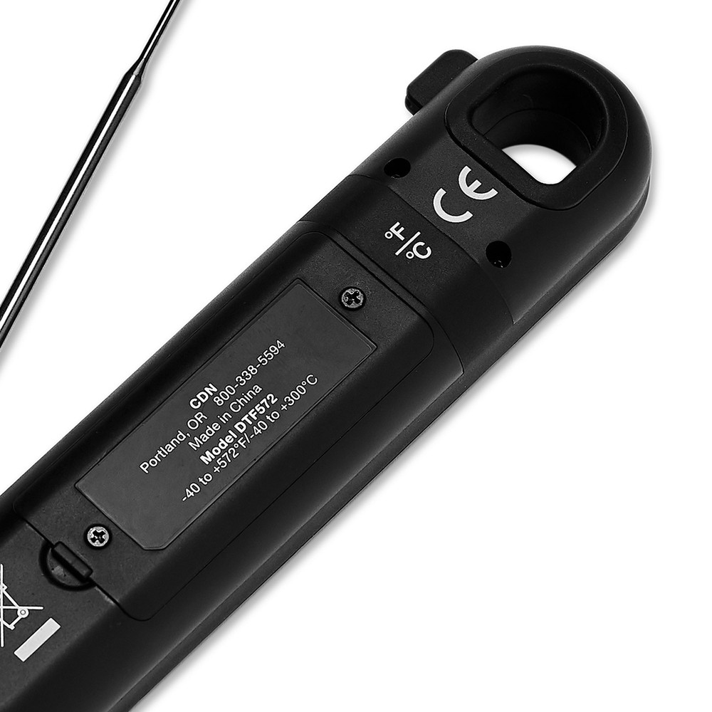 CDN ProAccurate Digital Folding Thermocouple Thermometer with Backlit Display,