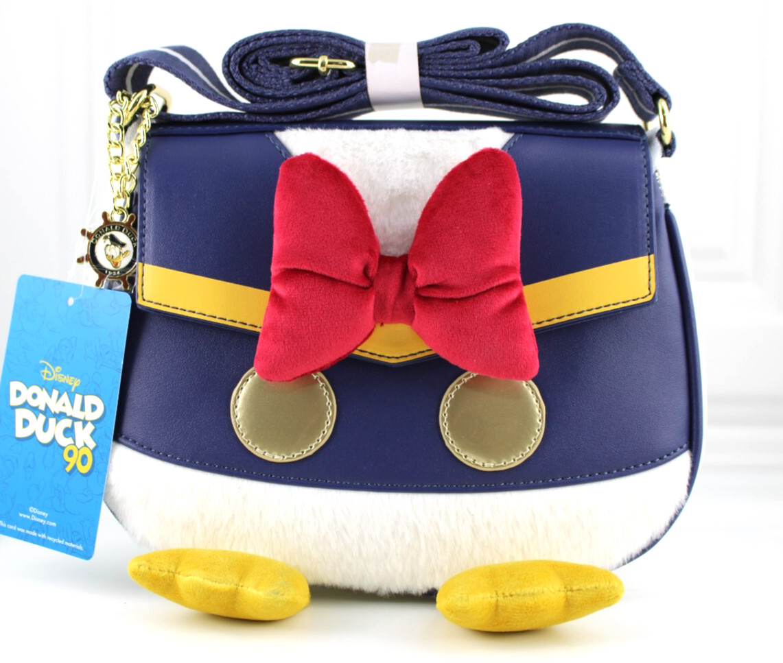Disney Donald Duck Figural Crossbody Bag Her Universe Faux Leather New 2024