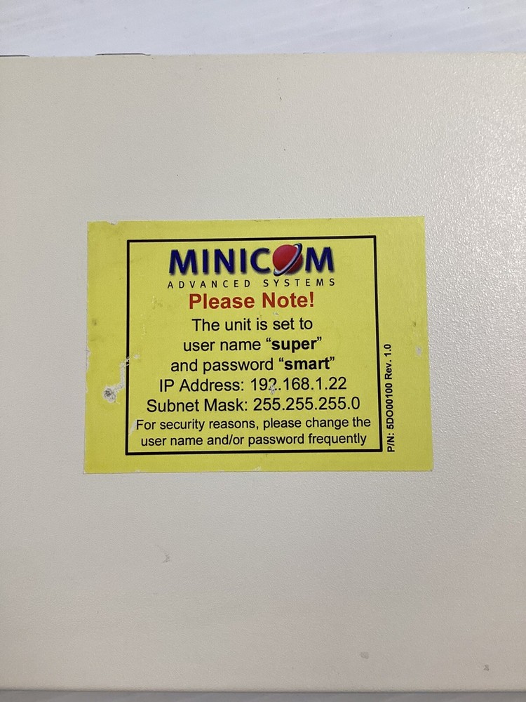 SWITCH MINICOM CAT5 SMART SWITCH IP