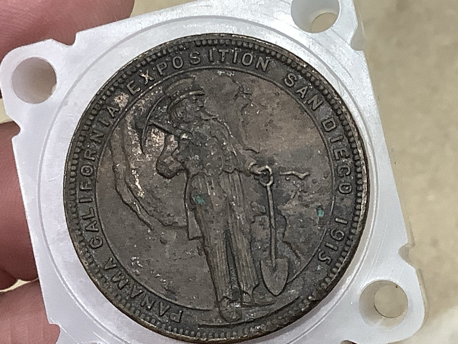 1915 San Diego CA Panama Canal Expo So-Called Dollar*Grand Pa’s Collection*Neat!