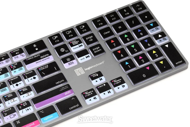 LogicKeyboard TITAN Wireless Backlit Keyboard for DaVinci Resolve - Mac