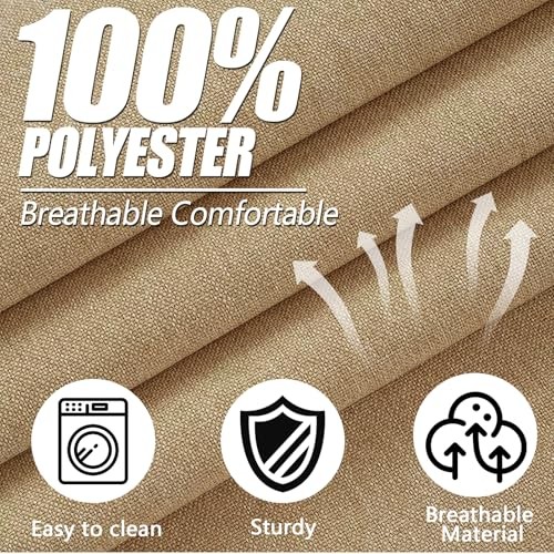 14 Pcs Patio Cushion Covers Replacement Outdoor Couch Cushions Covers Brown