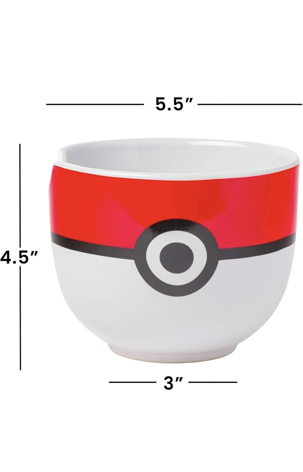 2 Pack Pokémon Pokeball 20oz Ceramic Ramen Noodle Bowl W/ Chopsticks