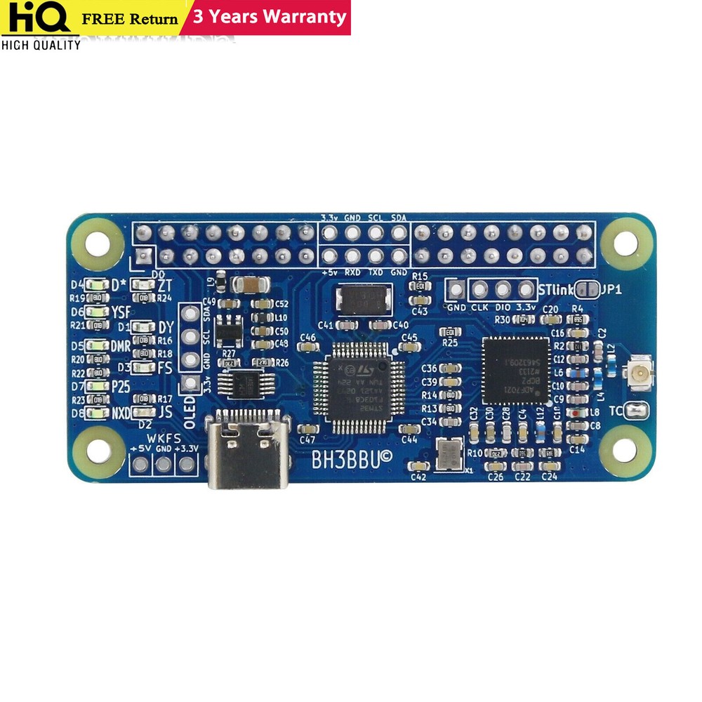 Mini Simplex Hat Hotspot Main Board for MMDVM Digital Modem Box fit Raspberry Pi