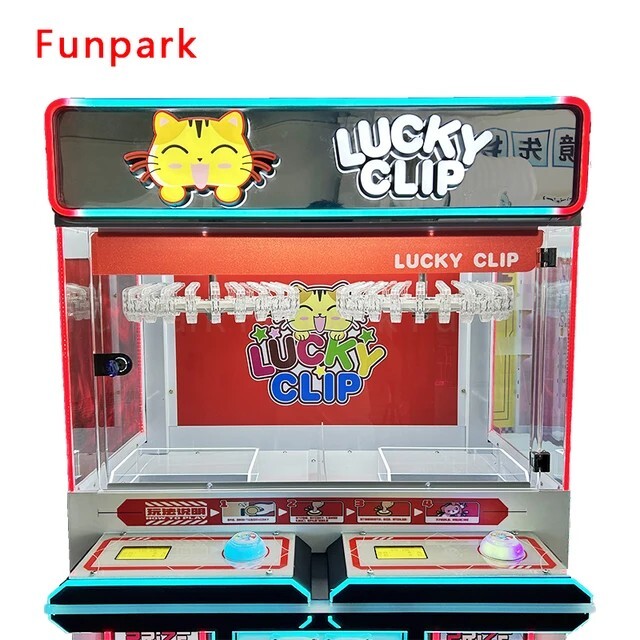 Rotating Spinning 25 Clip Prize Skill Redemption Claw Machine Arcade Combo (4)