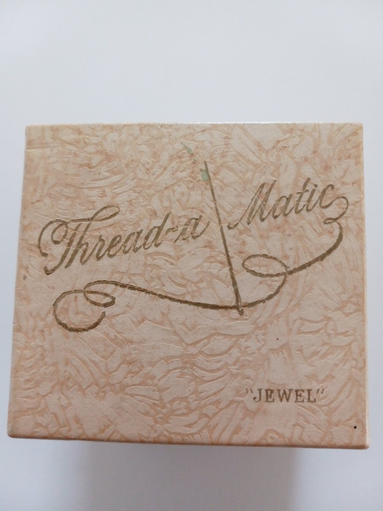 Vintage Thread a Matic Needle Threader Hand Sewing Accessory Box Instructions