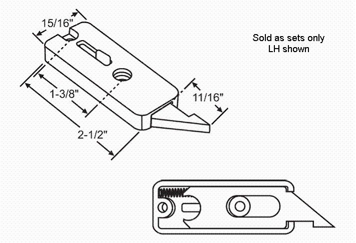 STB Tilt Window Latch, White - Package
