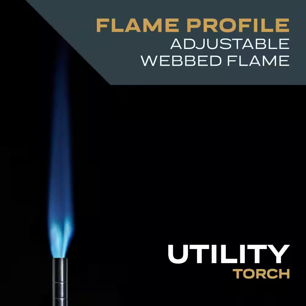 Propane Gas Torch Head with Adjustable Flame