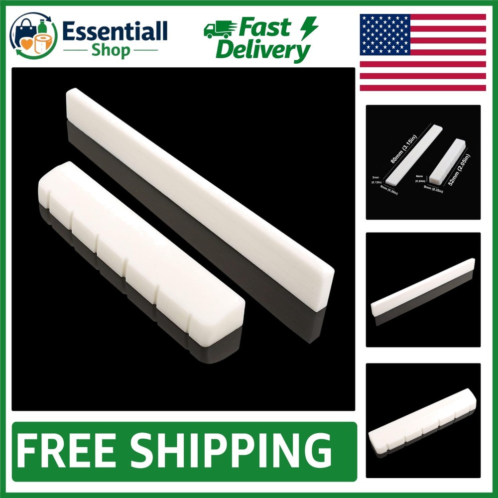 Real Bone Nut and Saddle for Classical Guitars - Elevate Your Musical Experience