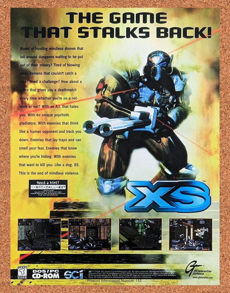 1997 XS PC Original Advertisement / Retro Promo v1