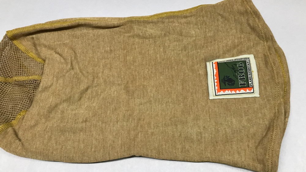 USMC FROG Balaclava Protective Face Shield Fire Resistant Tan OSFM Medium Weight