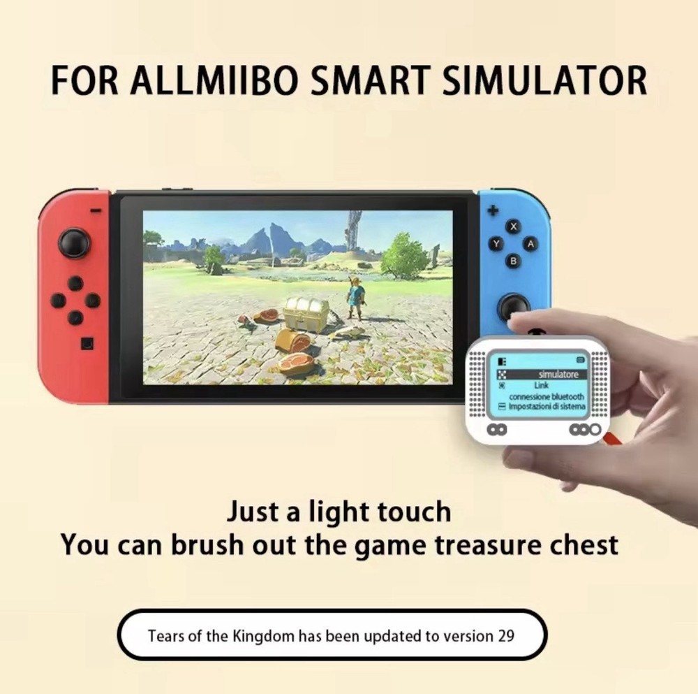 Amiibo NFC Tag Emulator Bluetooth-Compatible Emulator for Nintendo Switch 1 & 2