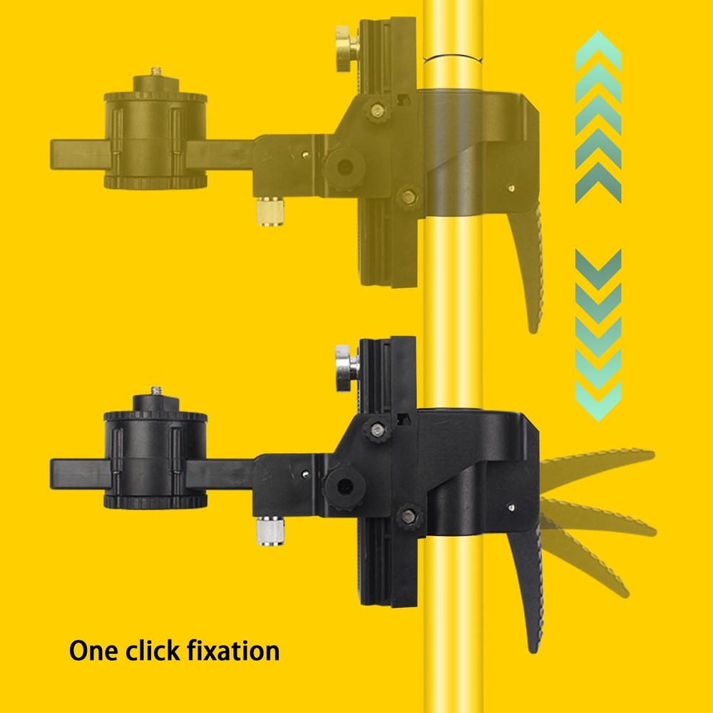 13.77-foot/4.2-meter multifunctional laser level pole, Adjustable Height, 360...