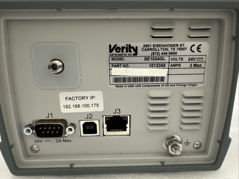Verity Instruments 1012355 Precision Endpoint System SE1024GL, ** Ship from US**