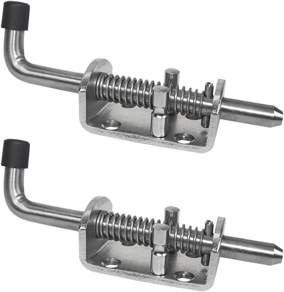 Flexible Spring Latch Pin Lock - Stainless Steel