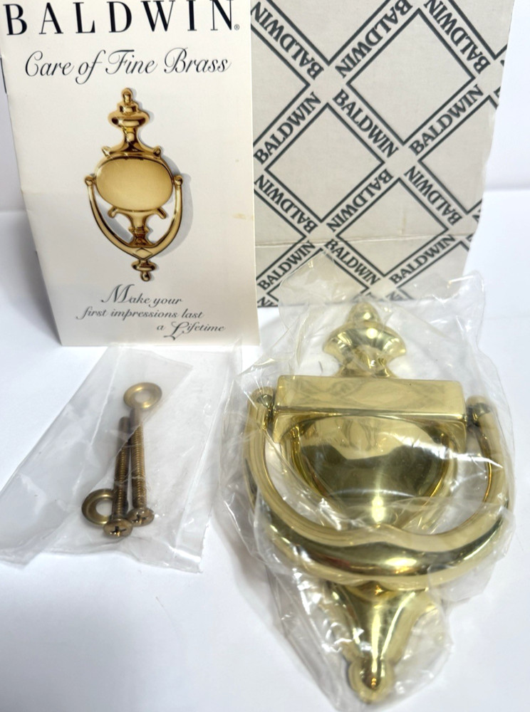 Baldwin Brass Door Knocker NEW In Box