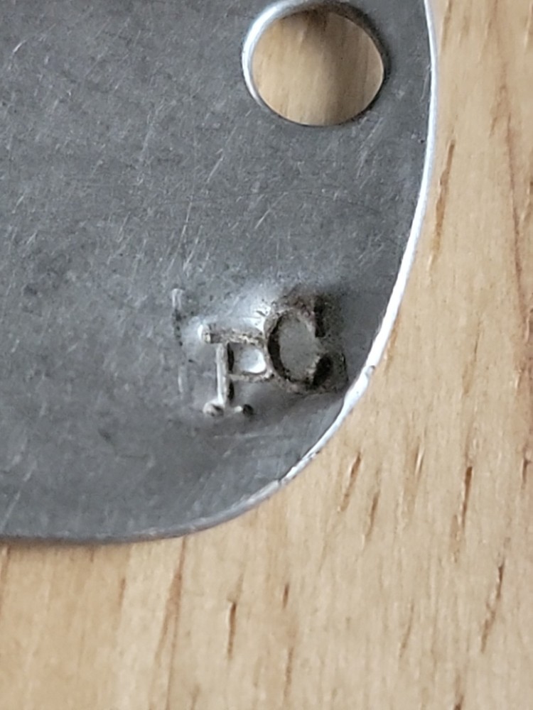 WW2 US Army Military Dog Tag USA 1944 Misprint Both P&C? Drafted