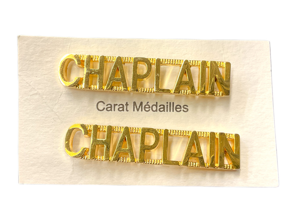 Canadian Forces Chaplain Shoulder Title Pair