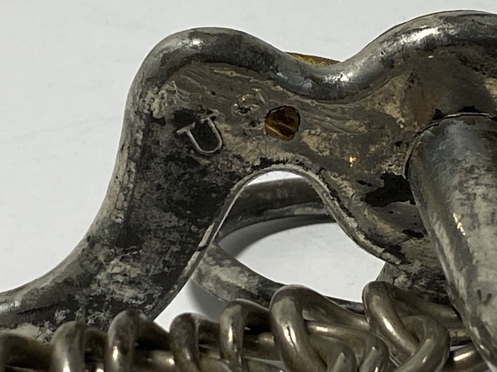 U.S. M1863 MODIFIED, BRIDLE CURB HORSE ARTILLERY BIT, CURB CHAIN, POST CIVIL WAR