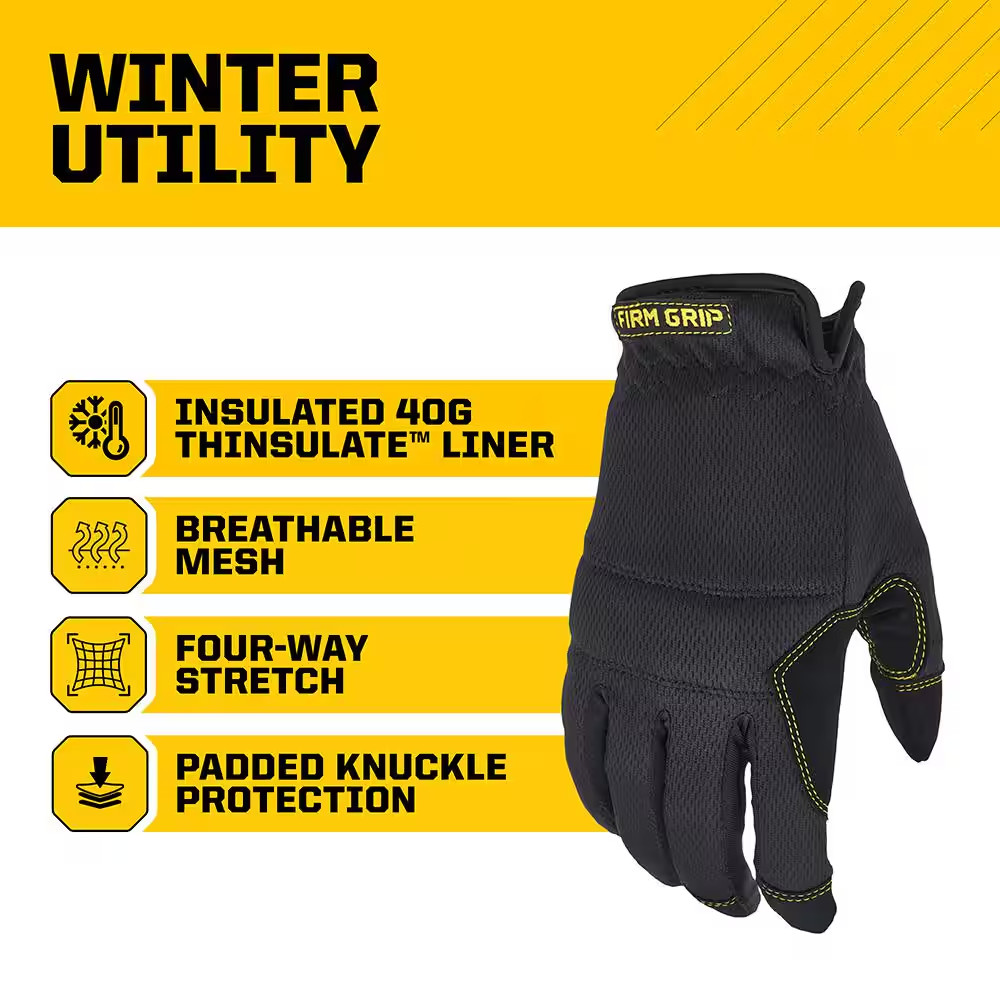 Large Winter Utility Gloves with Thinsulate Liner