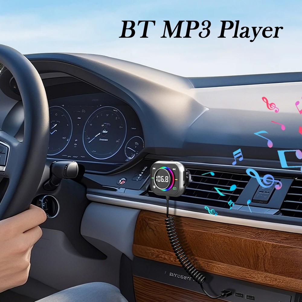 Bluetooth Car Adapter FM Transmitter USB AUX Radio Handsfree MP3 Music Player