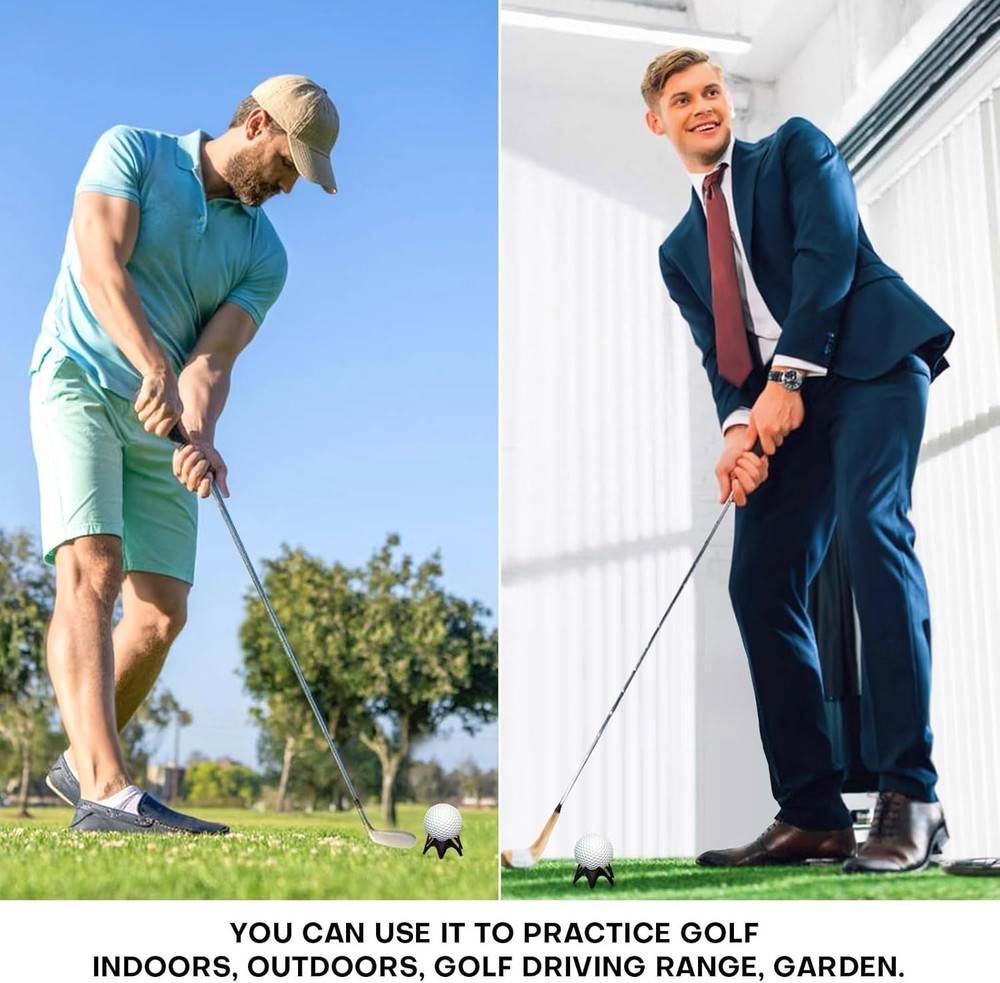 Golf Practice Tees 24pcs - Plastic Simulator Tees for Driving Range & Indoor Use
