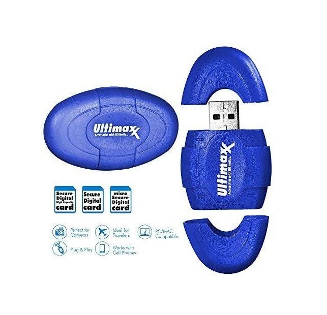 Ultimaxx High Speed High Capacity SD Micro SD Reader for Microsoft XP and Window