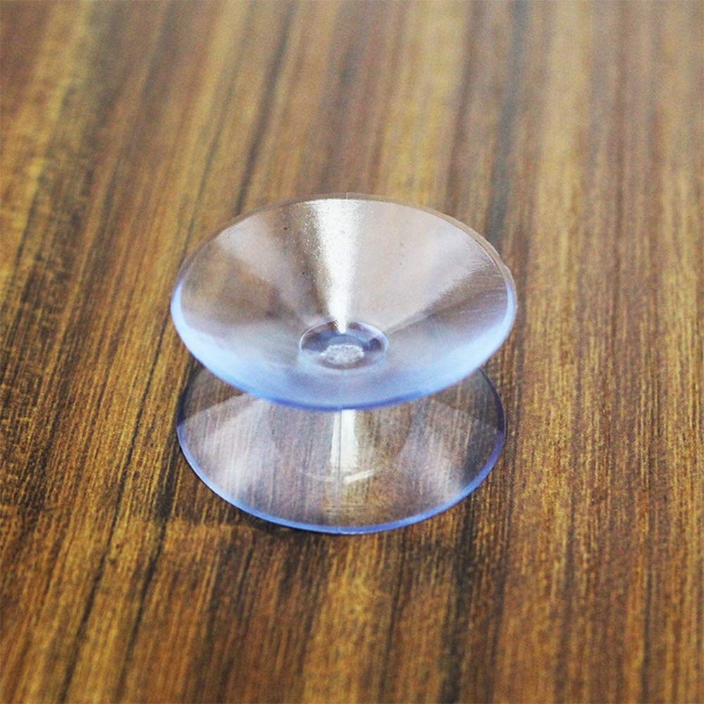 10 Pack Double Sided Suction Cups Compatible with Glass Table Top, Clear...