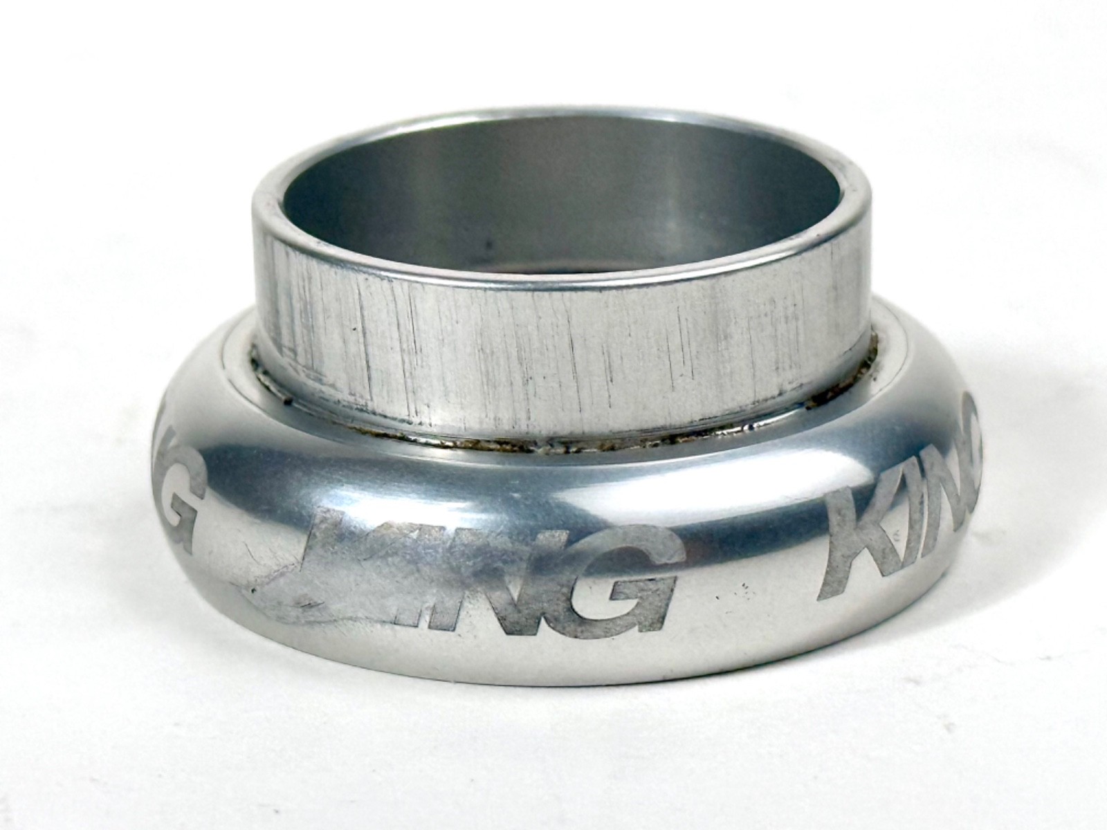 Vintage Chris King Headset 1-1/8" Sealed Bearing Threadless NoThreadset Silver