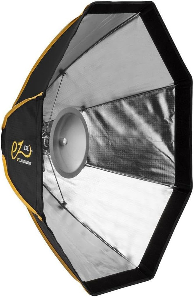 EZ Lock 25" Octa Small Quick Softbox, Eight-Sided Parabolic Softbox Opens up and