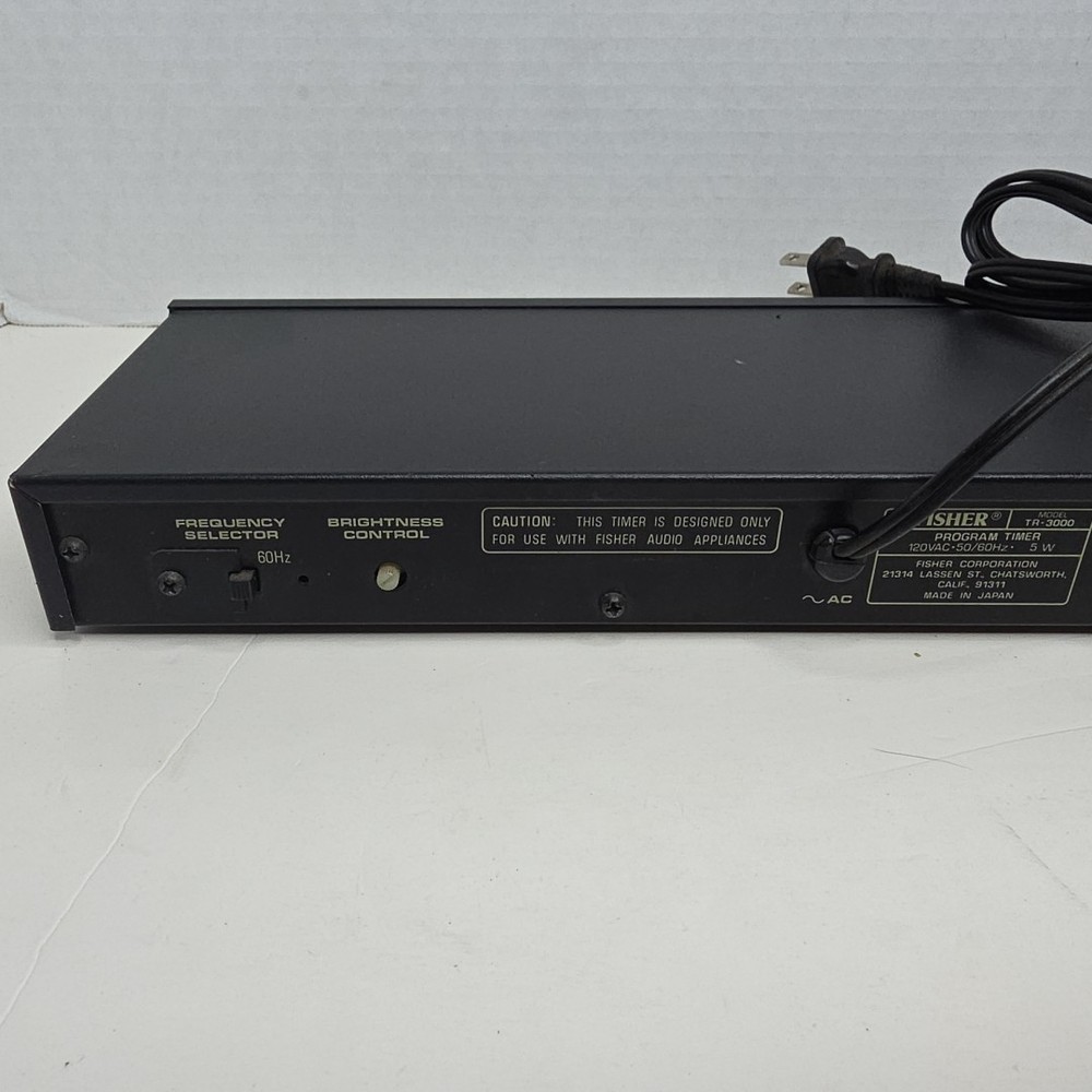 Fisher TR-3000 Program Timer 120VAC 50/60HZ SDK-2
