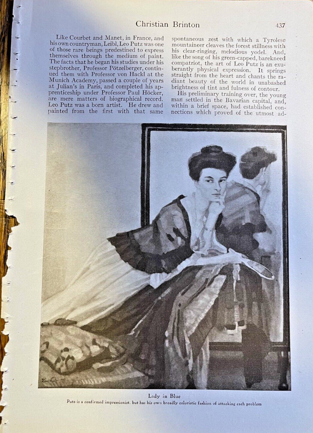 1914 Artist Leo Putz illustrated