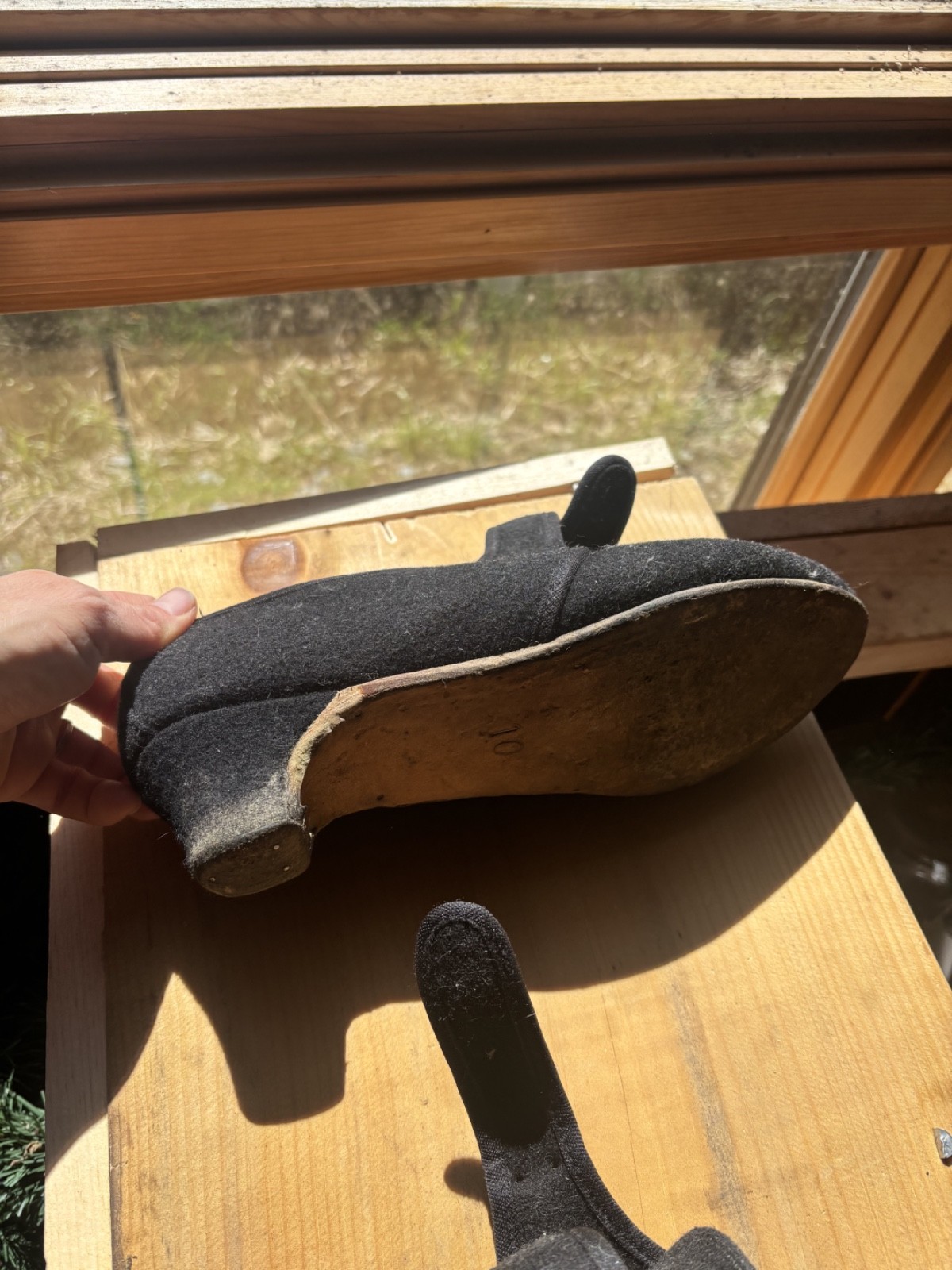 Colonial Renacting 18th Century Woolen Shoes Women's 10