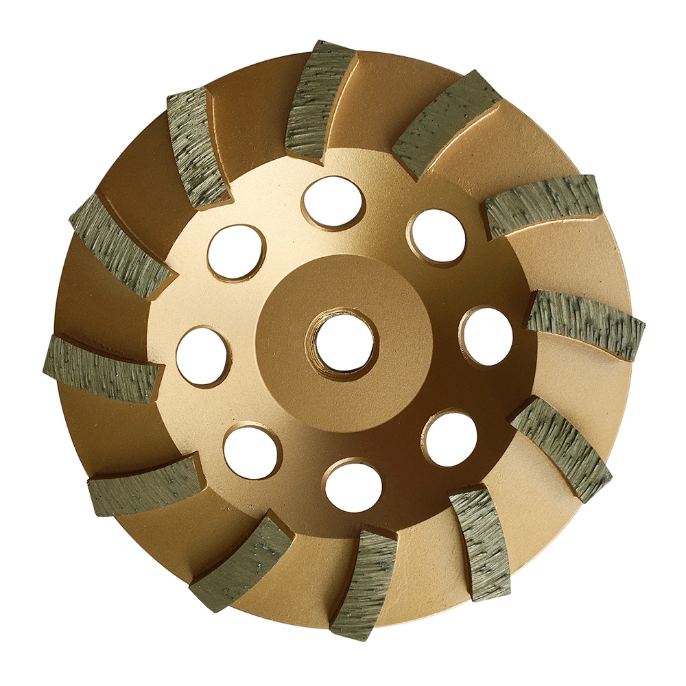 5" Concrete Grinding Cup Wheels 12 Diamond Abrasive Seg 5/8"-11 Arbor