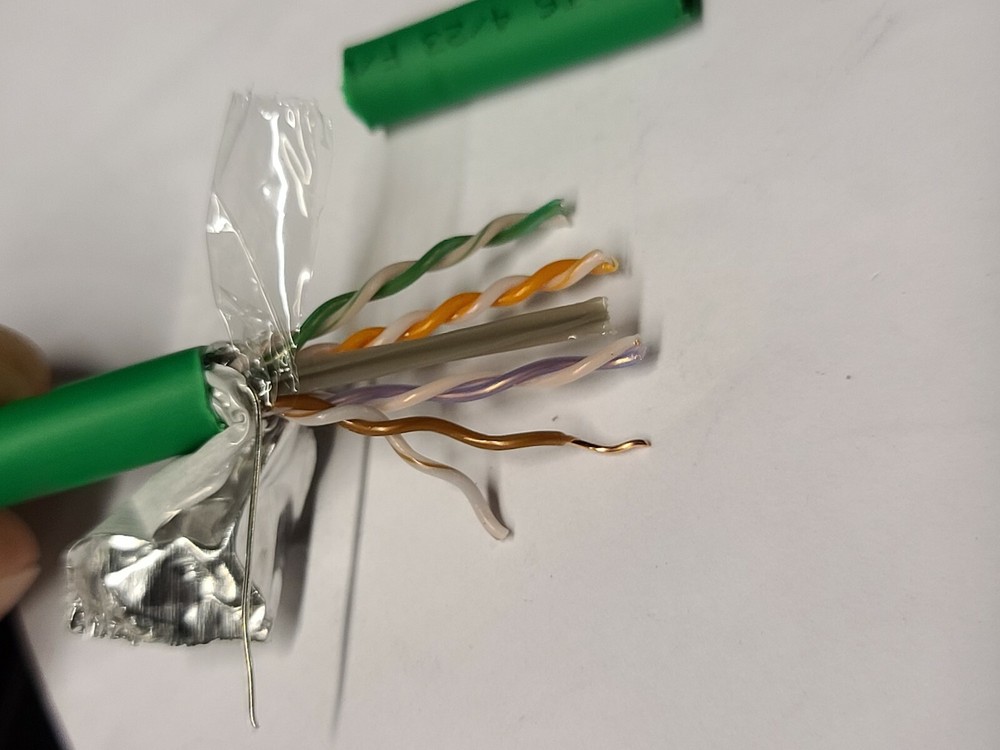 Commscope CS34P 23/4P Cat6 F/UTP WebTrak Plenum Shield Network Cable Green/100ft