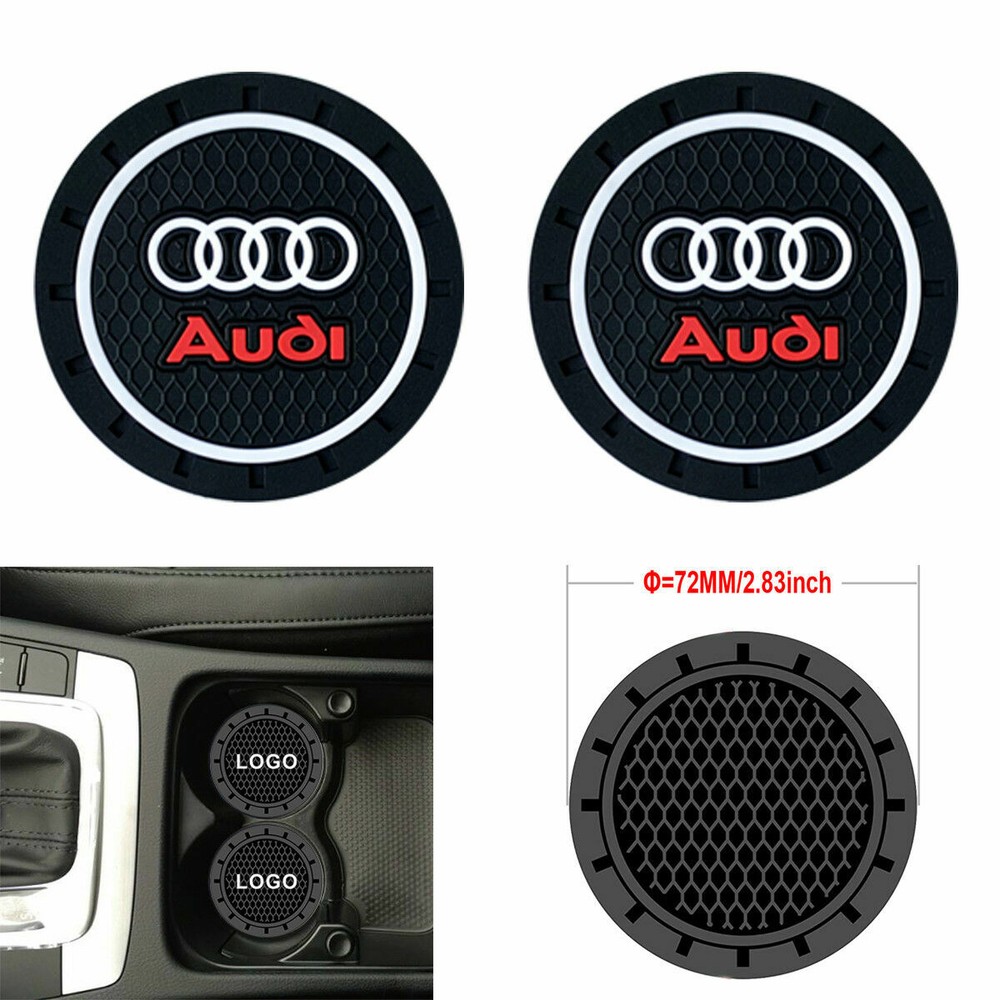 COASTER 2PC 2.75'' SILICONE CAR CUP HOLDER AUTO INSERT - US SELLER