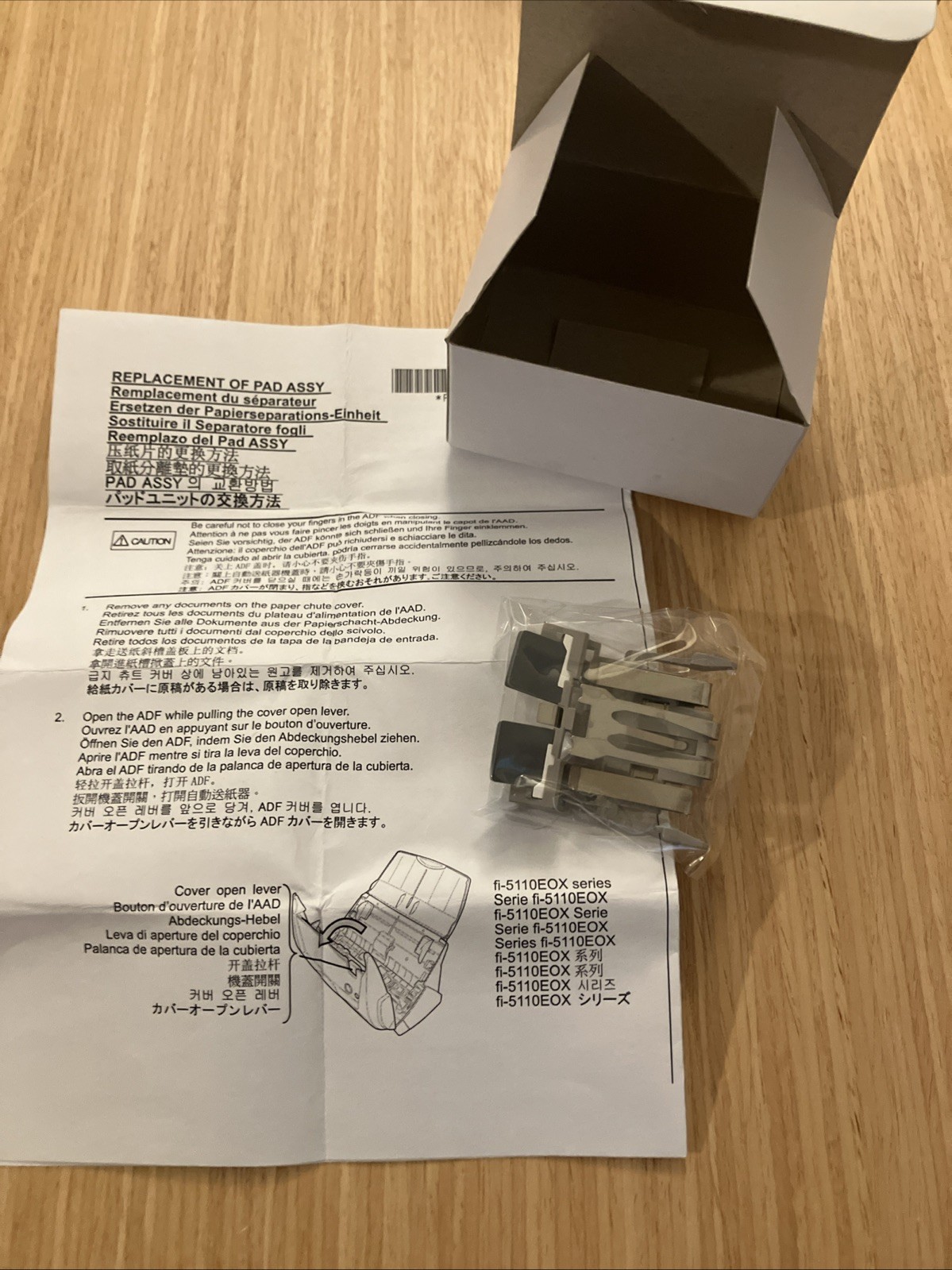 NEW Fujitsu ScanSnap PA03360-0002 Pickup Roller Pad Unit S510 S500/500M fi-5110C