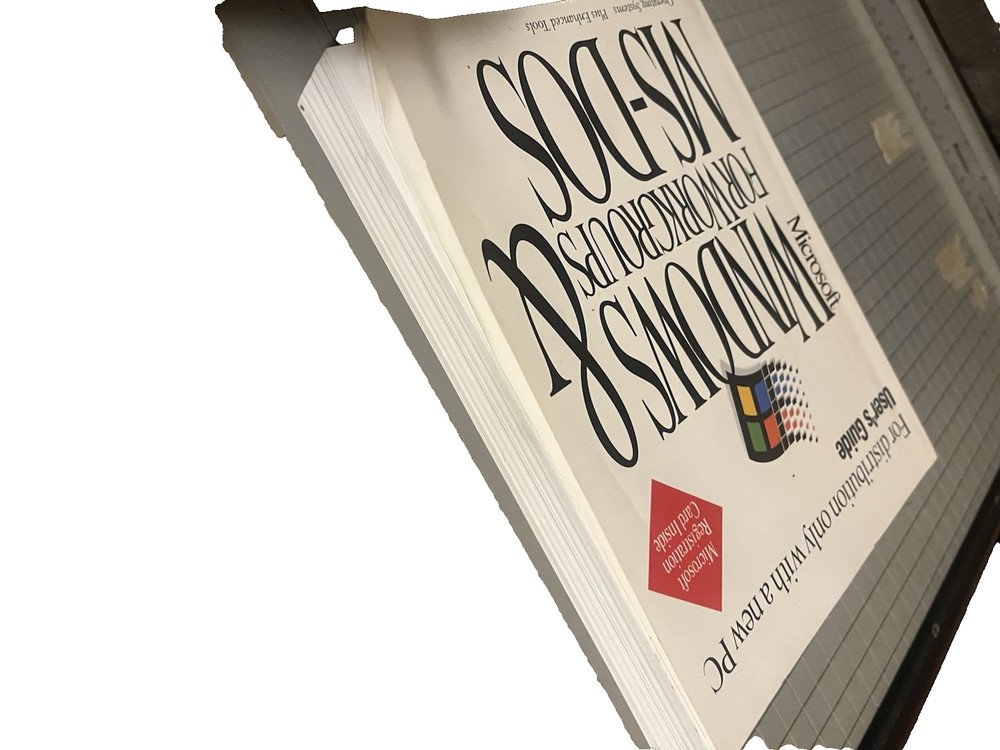 Microsoft Windows For Workgroups MS-DOS Book only