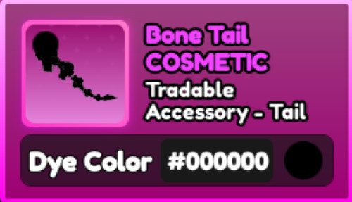 World Zero WZ - COSMETICS - #000000 (PITCH BLACK) - ACCESSORY - TAIL