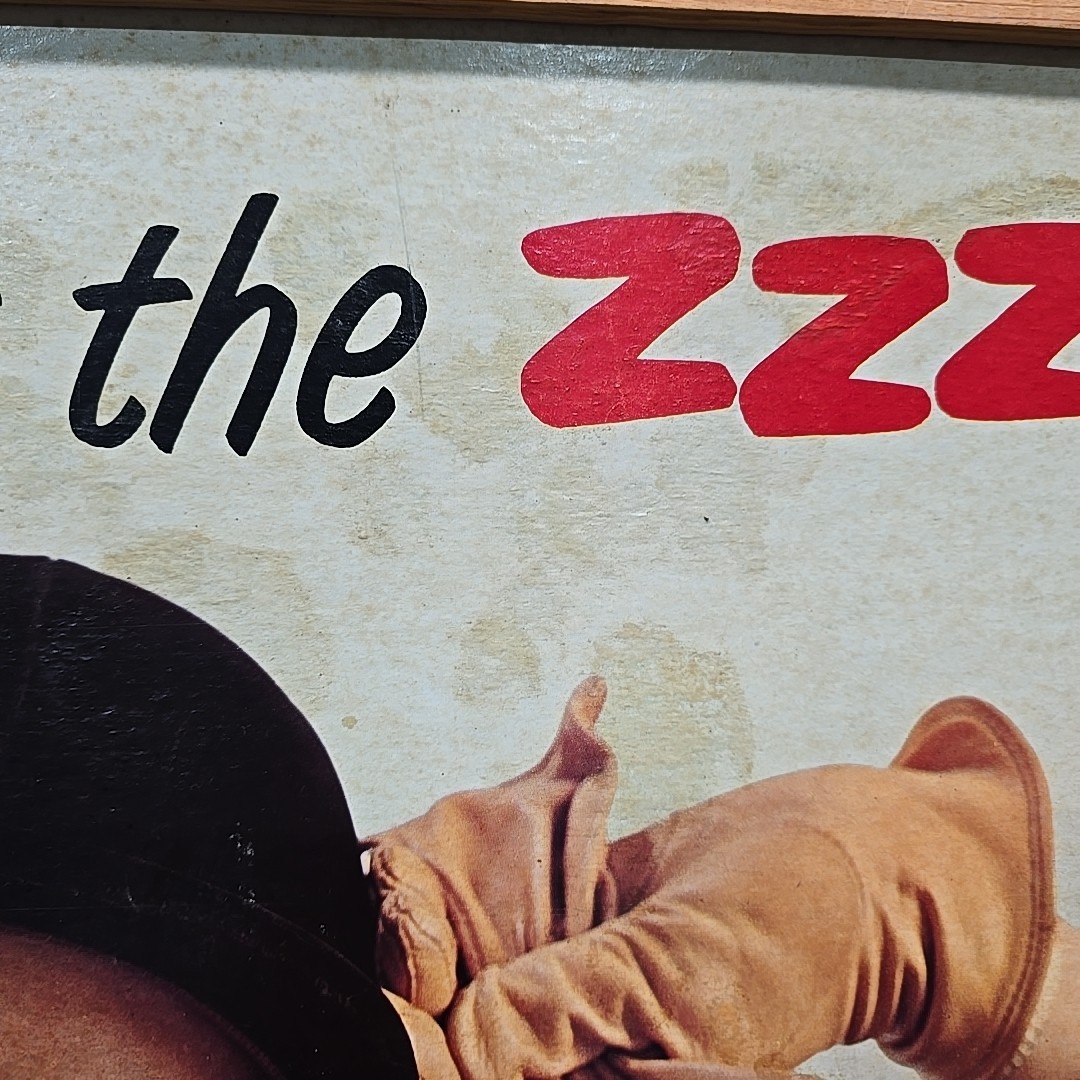 1960s Royal Crown Cola Cardboard Advertising Sign You'll Flip At The ZZZip In RC