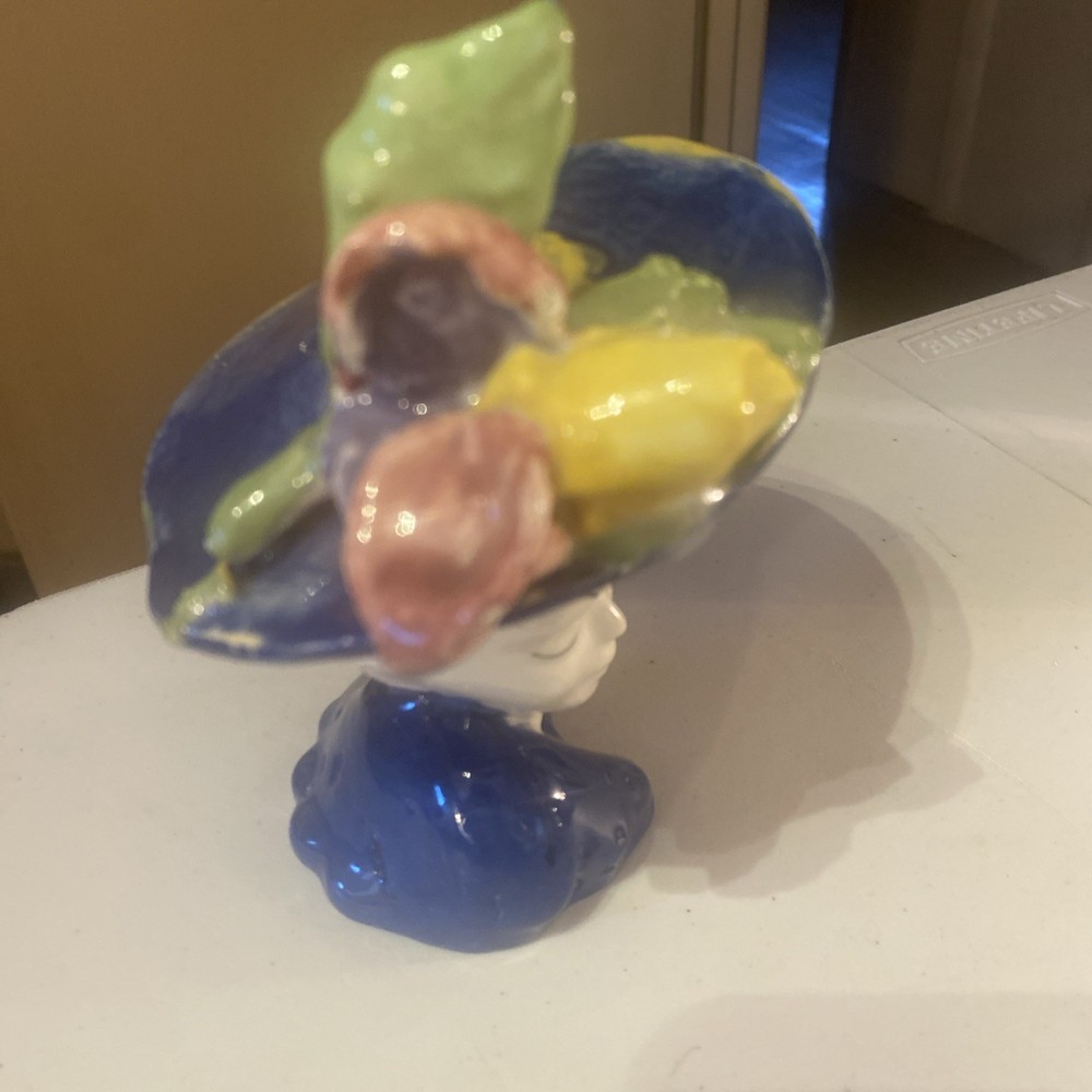 vintage lady head vase headvase