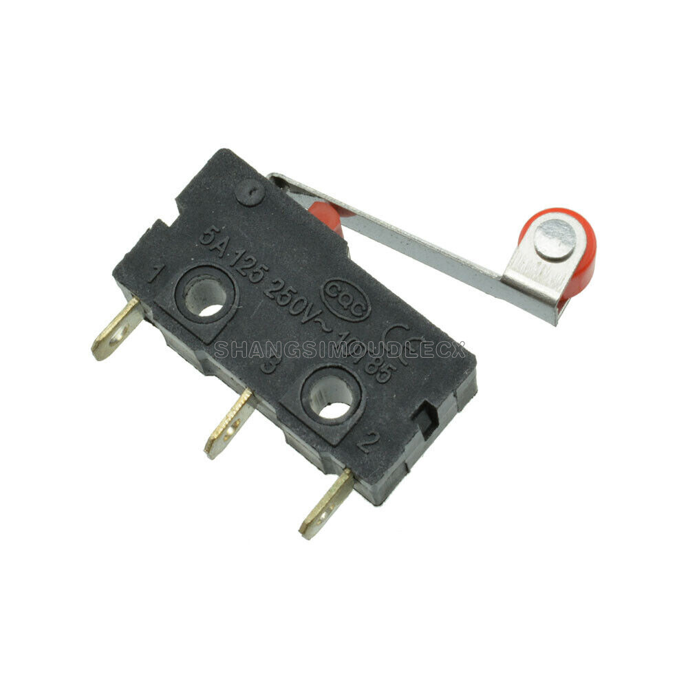 10pcs KW12-3 micro roller lever arm normally open close limit switch