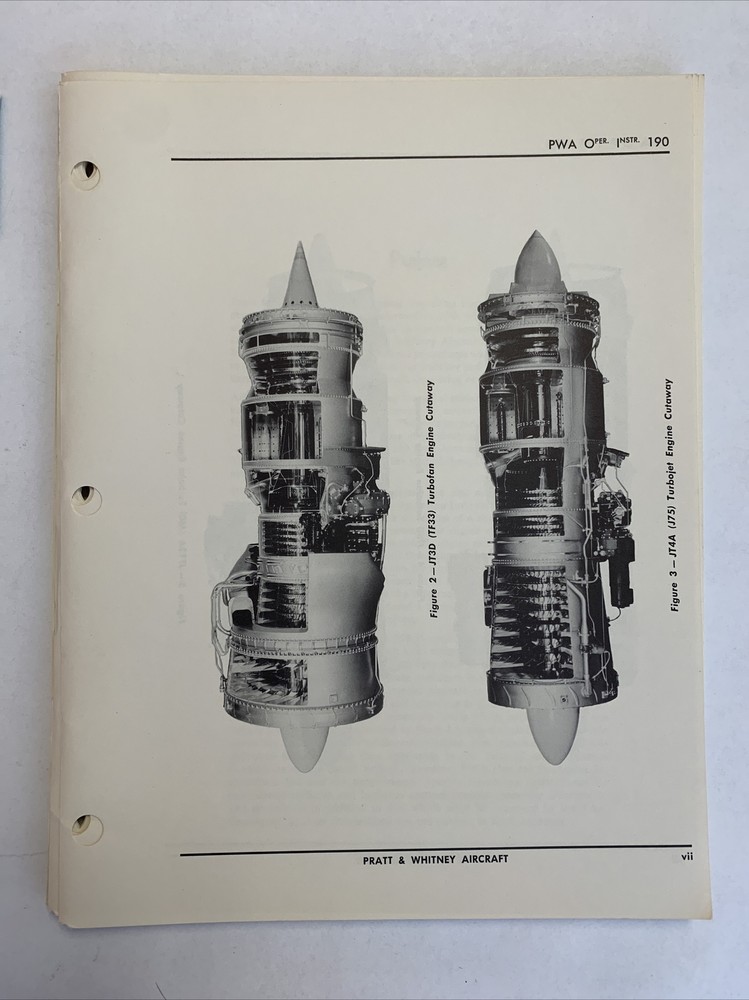 Pratt & Whitney Gen. Op. Instruct. Axial Compressor Nonafterburning Engines