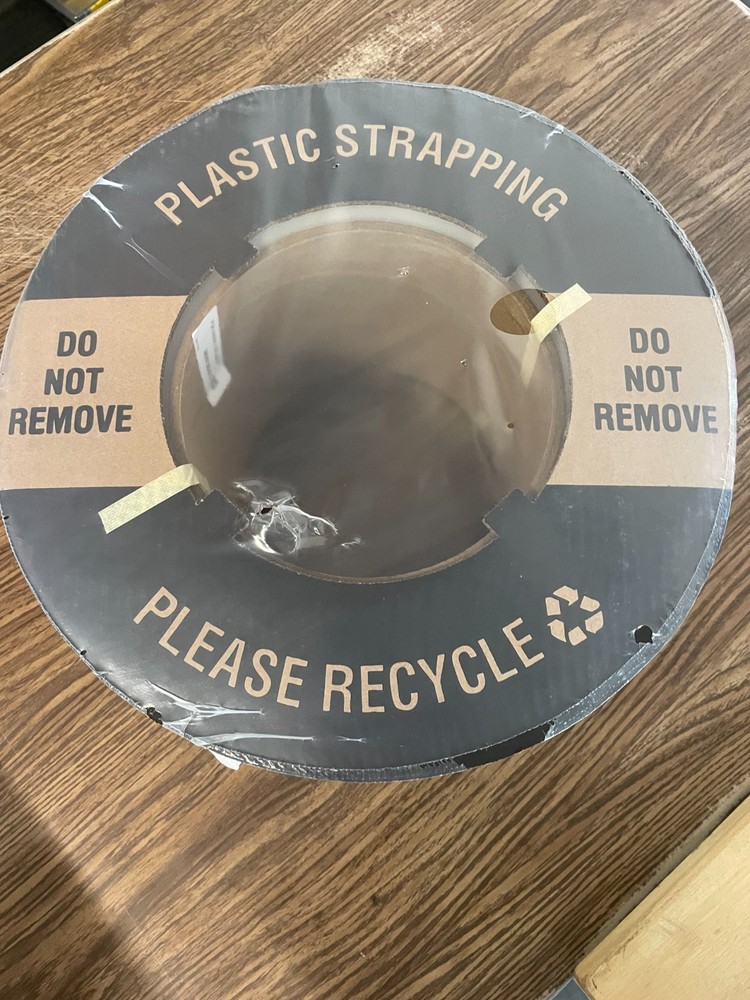PLASTIC STRAPPING CLEAR SMOOTH 1/4" WIDE .016 THICK FLEXBAND
