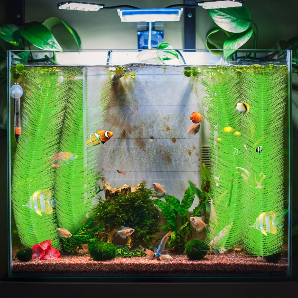 2 Pcs Hatching Grass Brushes Aquarium Breeding Mop Fish Spawning