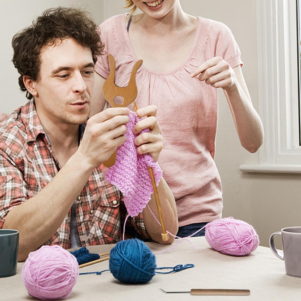 Knitting Fork Loom Hook Bone Lucet Knitting Fork Braiding Tool Making Weaving