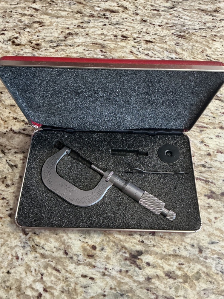 Starrett 1”-2”, & Starrett 2”- 3” Micrometer Set